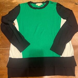 Michael Kors Green and Black Knit Top